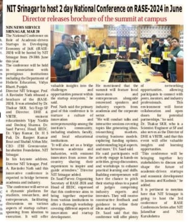 शिक्षा महाकुंभ 3.0 — NIT Srinagar 2024